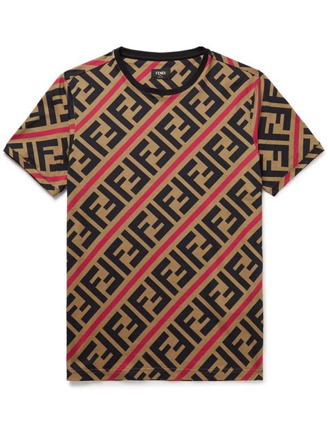 fendi circle logo t shirt|Fendi logo print t shirt.